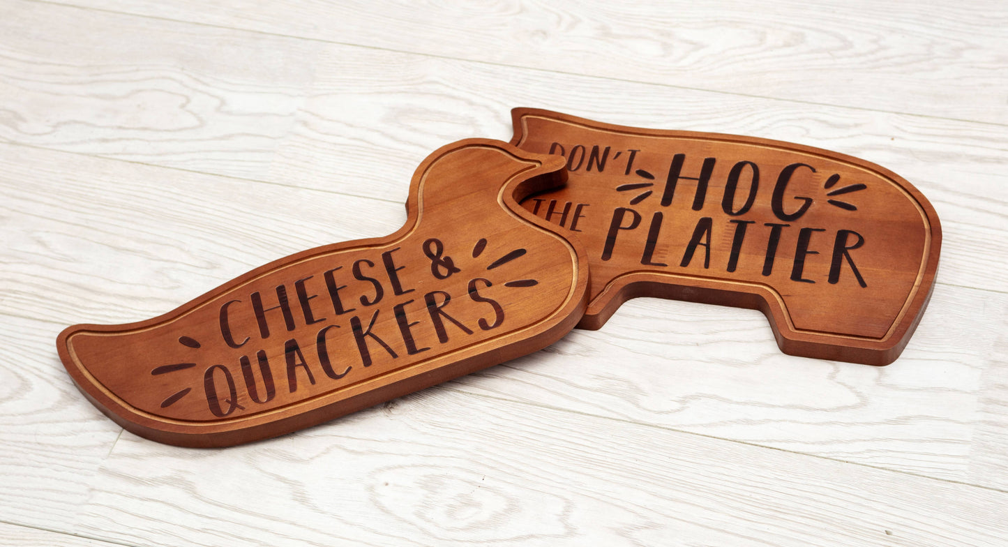 Wooden Charcuterie Board - Hog the Platter