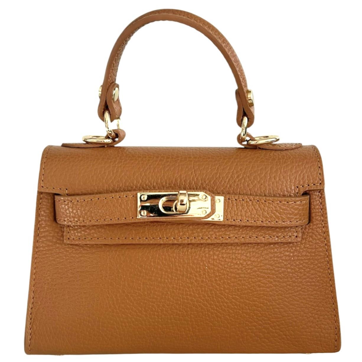 Italian Leather Kelly Mini Handbag - The Aegean Aviary