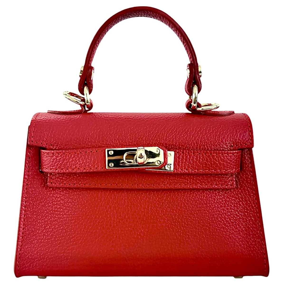 Italian Leather Kelly Mini Handbag - The Aegean Aviary
