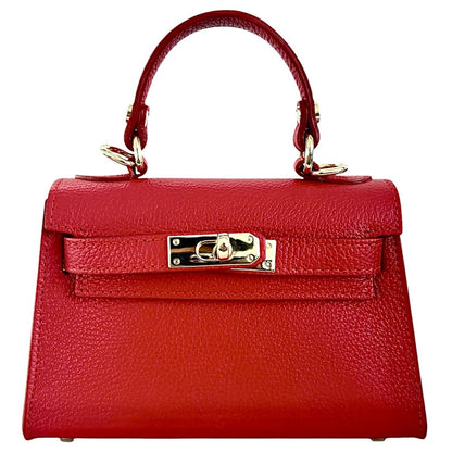 Italian Leather Kelly Mini Handbag - The Aegean Aviary