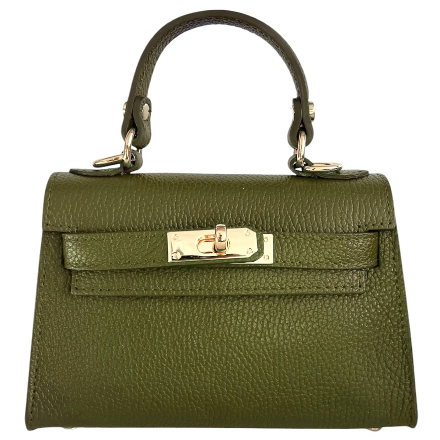 Italian Leather Kelly Mini Handbag - The Aegean Aviary
