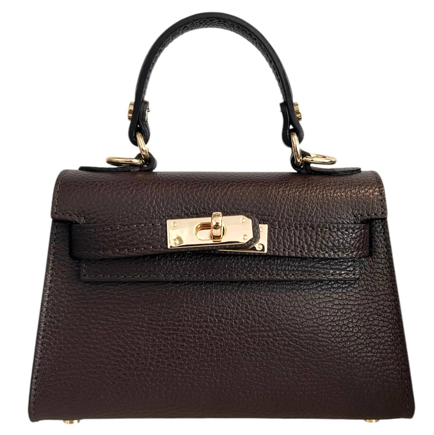 Italian Leather Kelly Mini Handbag - The Aegean Aviary