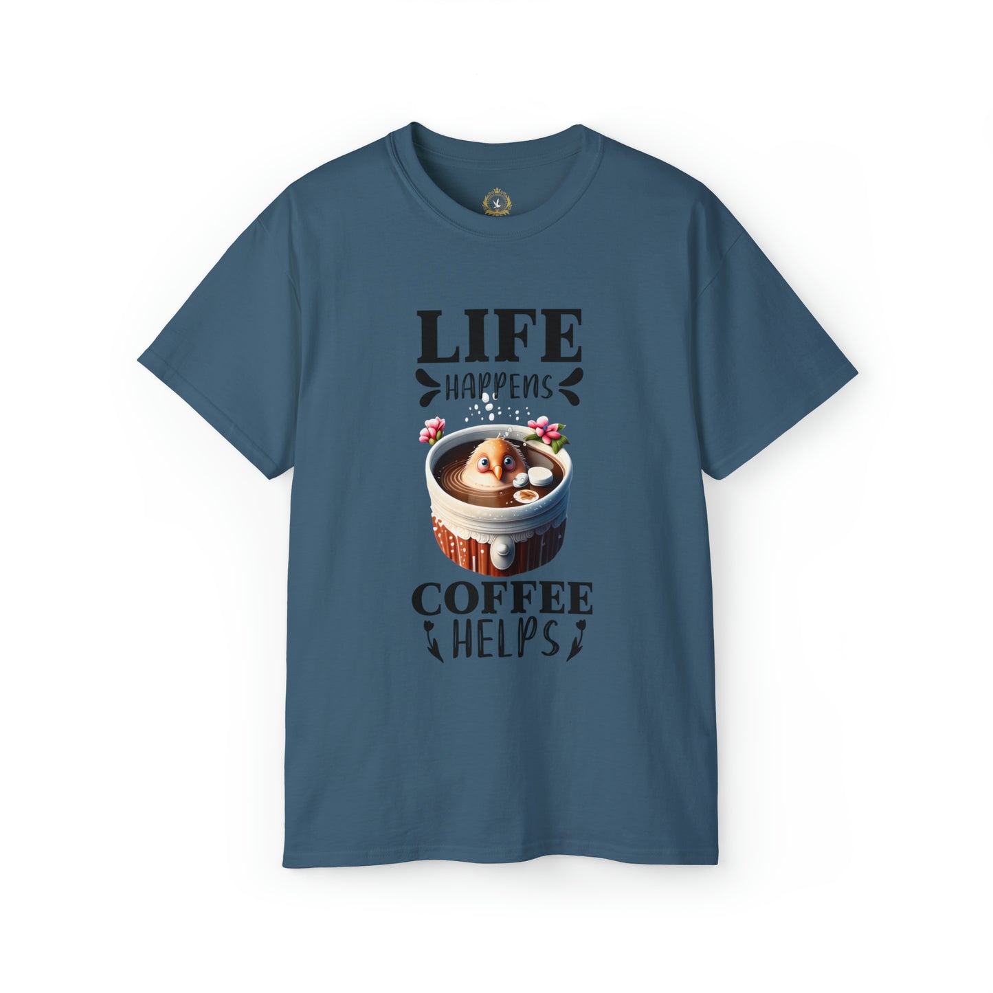 Life Happens, Coffee Helps Unisex Ultra Cotton Tee