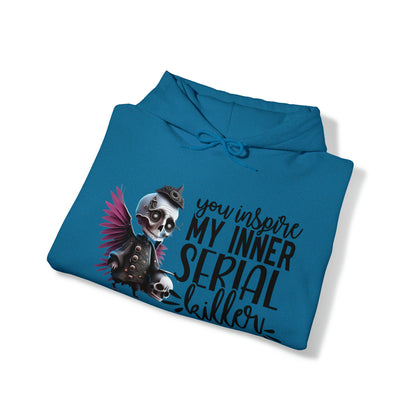 You Inspire My Inner Serial Killer Unisex Heavy Blend™ Hooded Sweatshirt