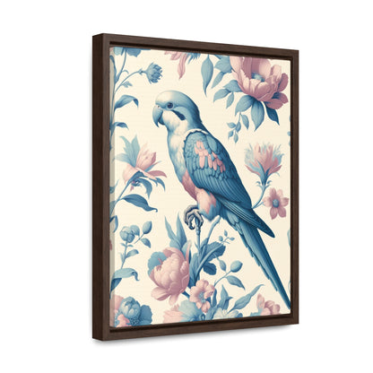 Quaker Parrot Vertical Framed Art