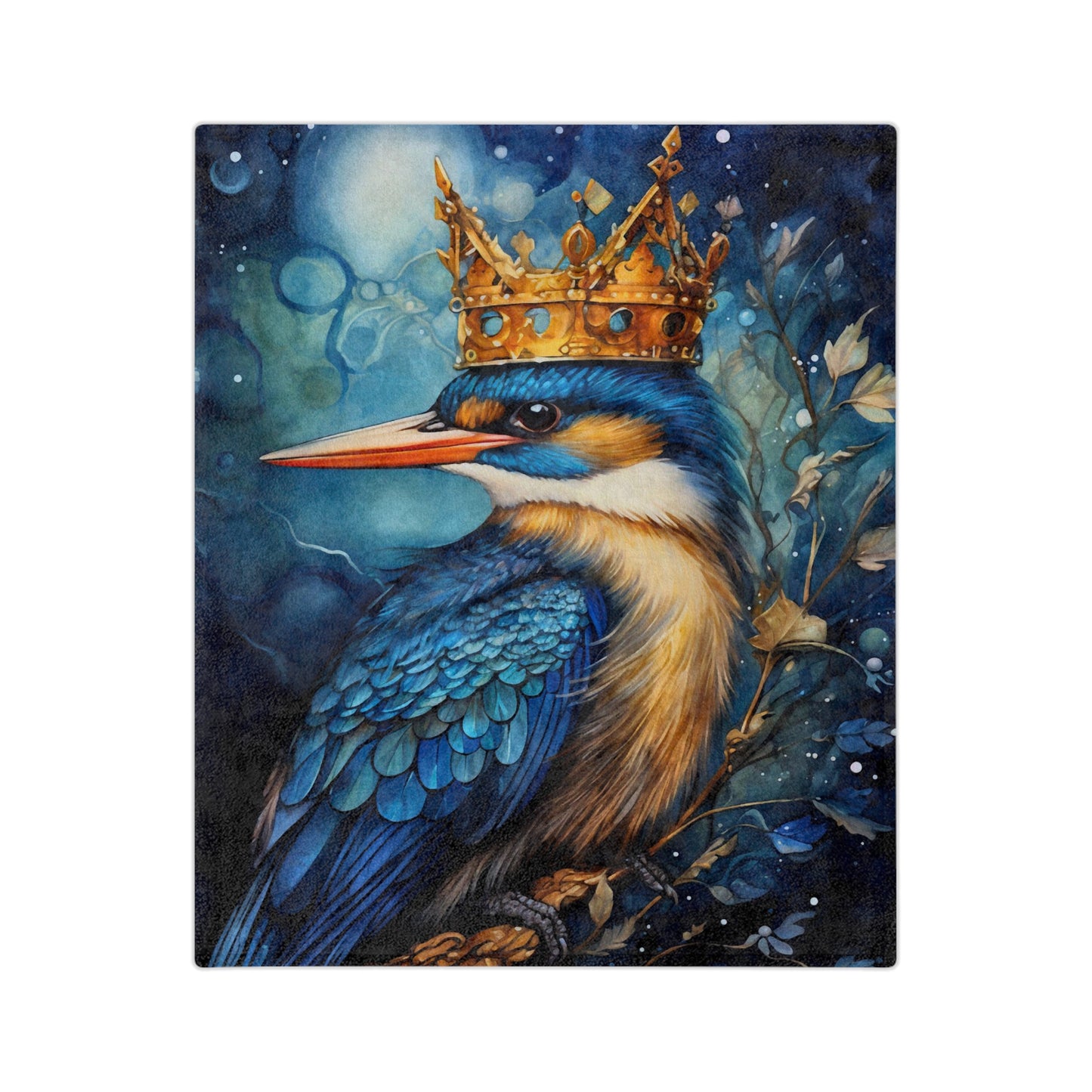 Royal Bird 8 Velveteen Minky Blanket