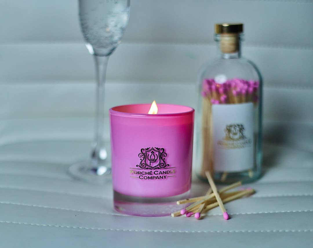 Porché Candle Co - Luxury 8oz Candle - Pink Champagne