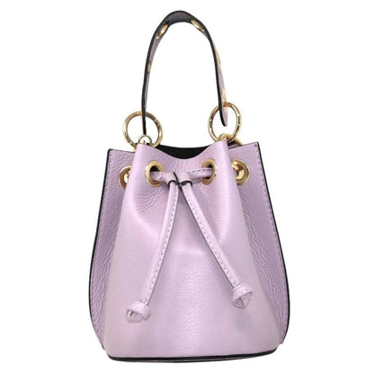 Italian Leather Ring - Handle Bucket Bag - The Aegean Aviary