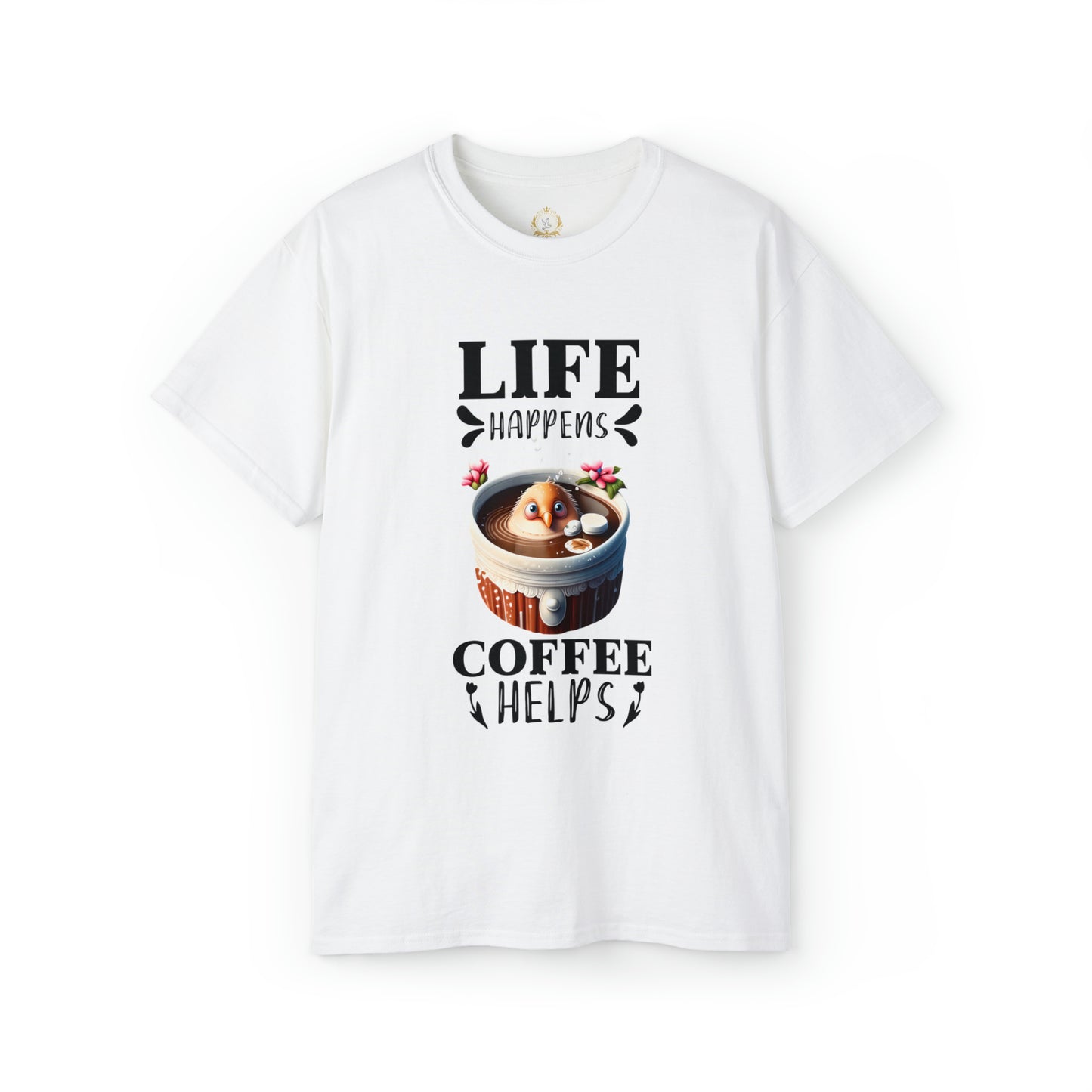 Life Happens, Coffee Helps Unisex Ultra Cotton Tee