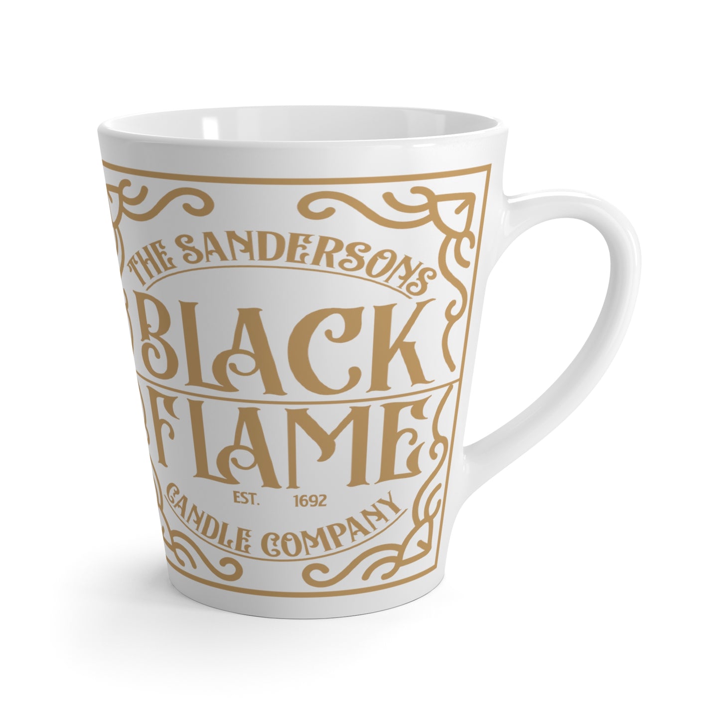 Black Flame Candle Company Latte Mug
