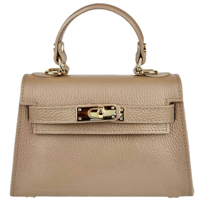 Italian Leather Kelly Mini Handbag - The Aegean Aviary