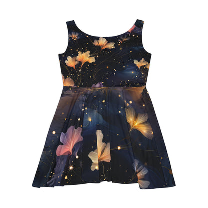 Cosmic Flowers Skater Dress