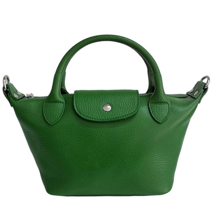 Italian Leather Raviolo Mini Tote - The Aegean Aviary