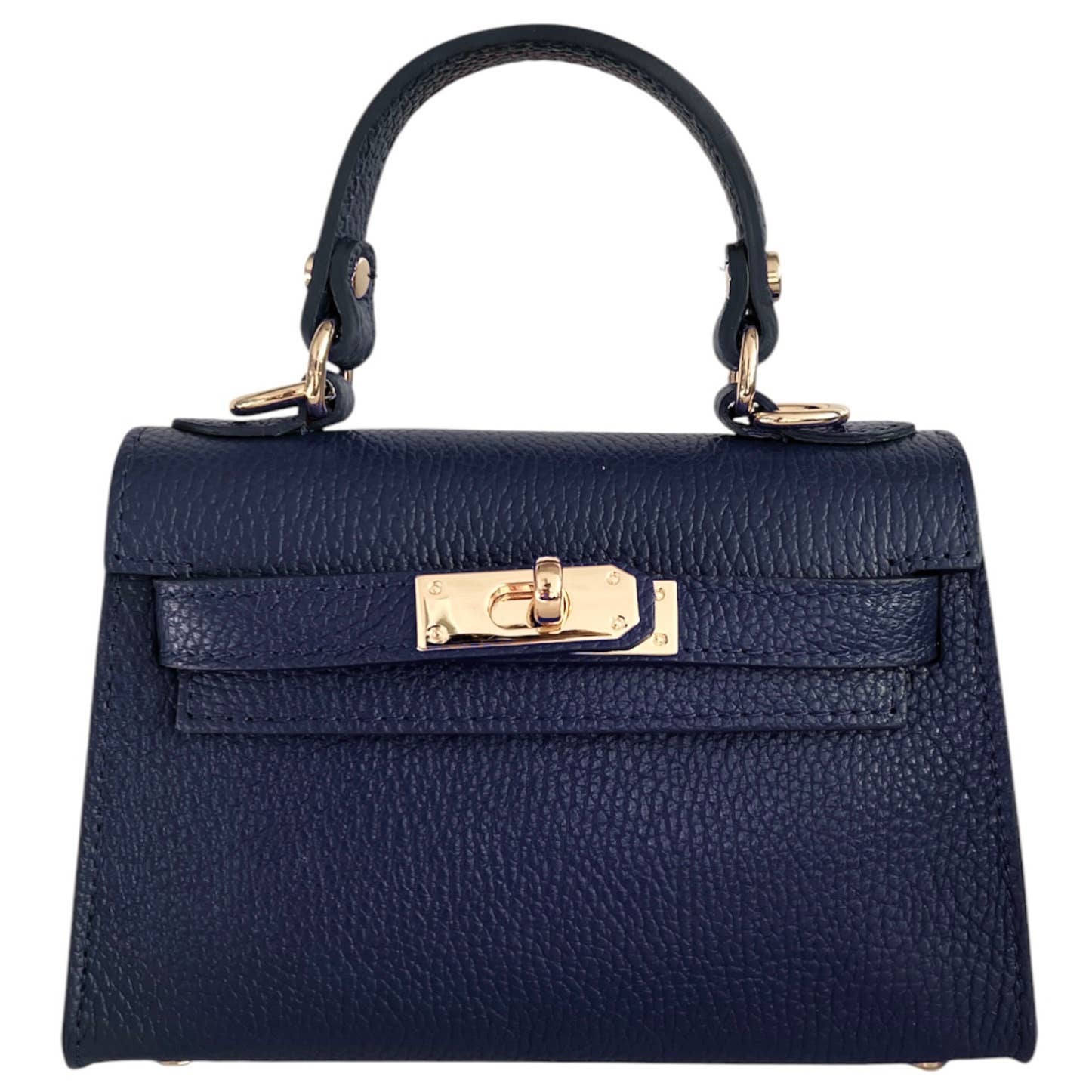 Italian Leather Kelly Mini Handbag - The Aegean Aviary
