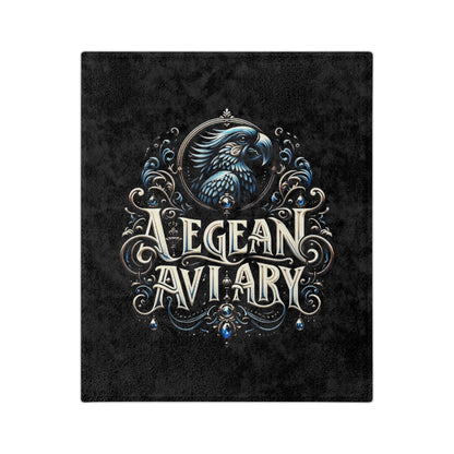 Aegean Aviary Velveteen Minky Blanket