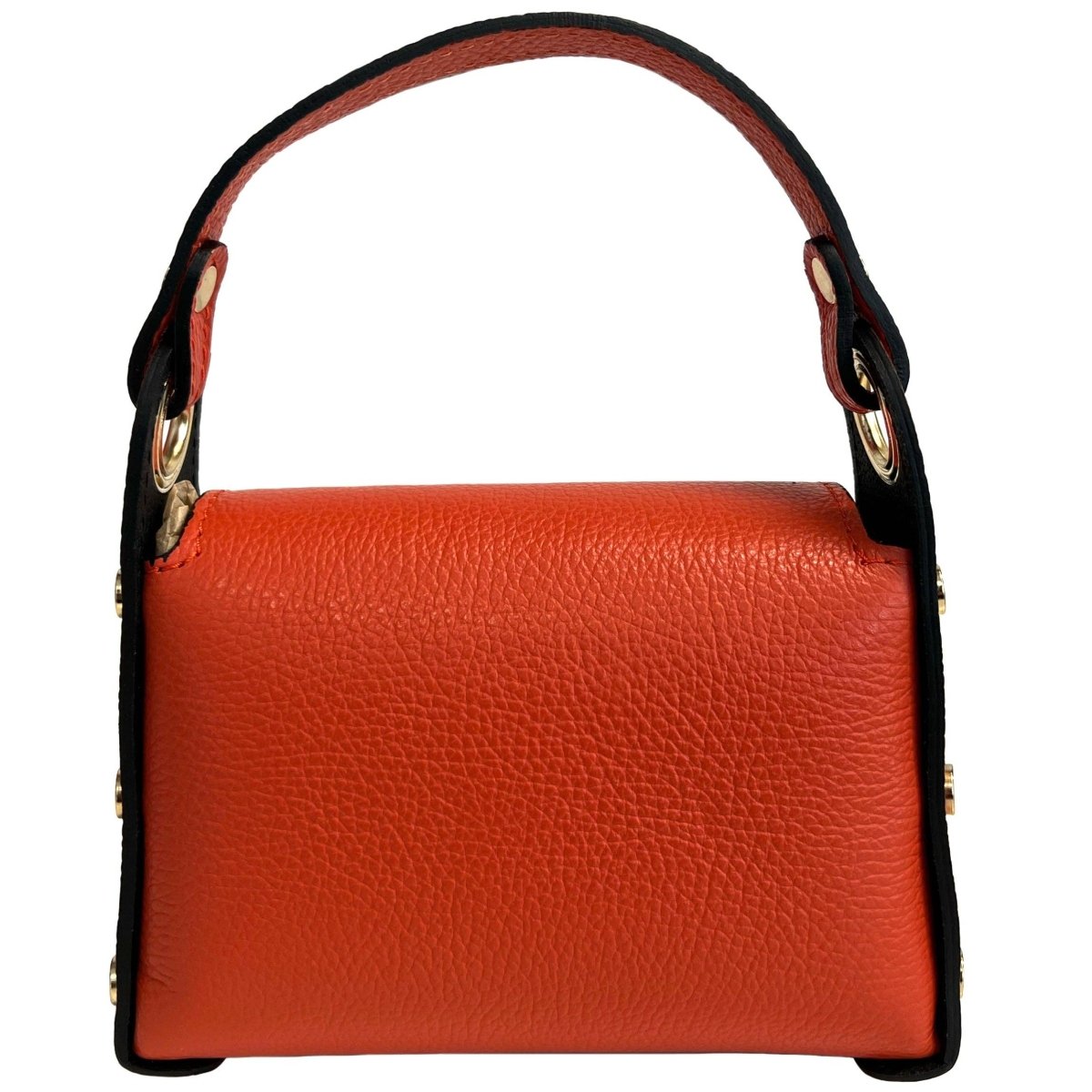 Italian Leather Mini Bag with Bee Closure - The Aegean Aviary
