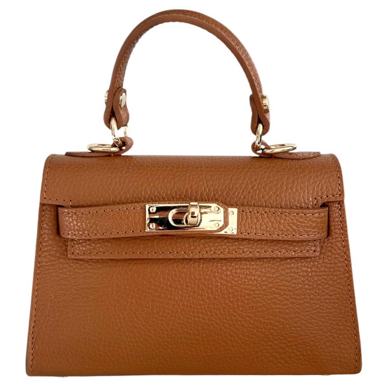 Italian Leather Kelly Mini Handbag - The Aegean Aviary