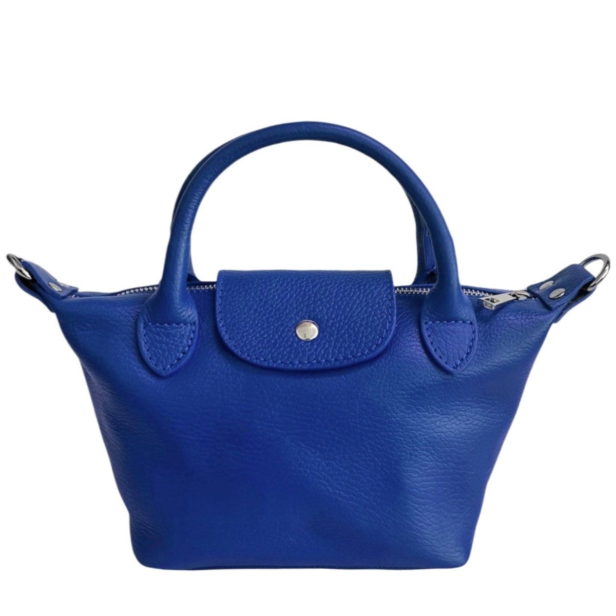 Italian Leather Raviolo Mini Tote - The Aegean Aviary