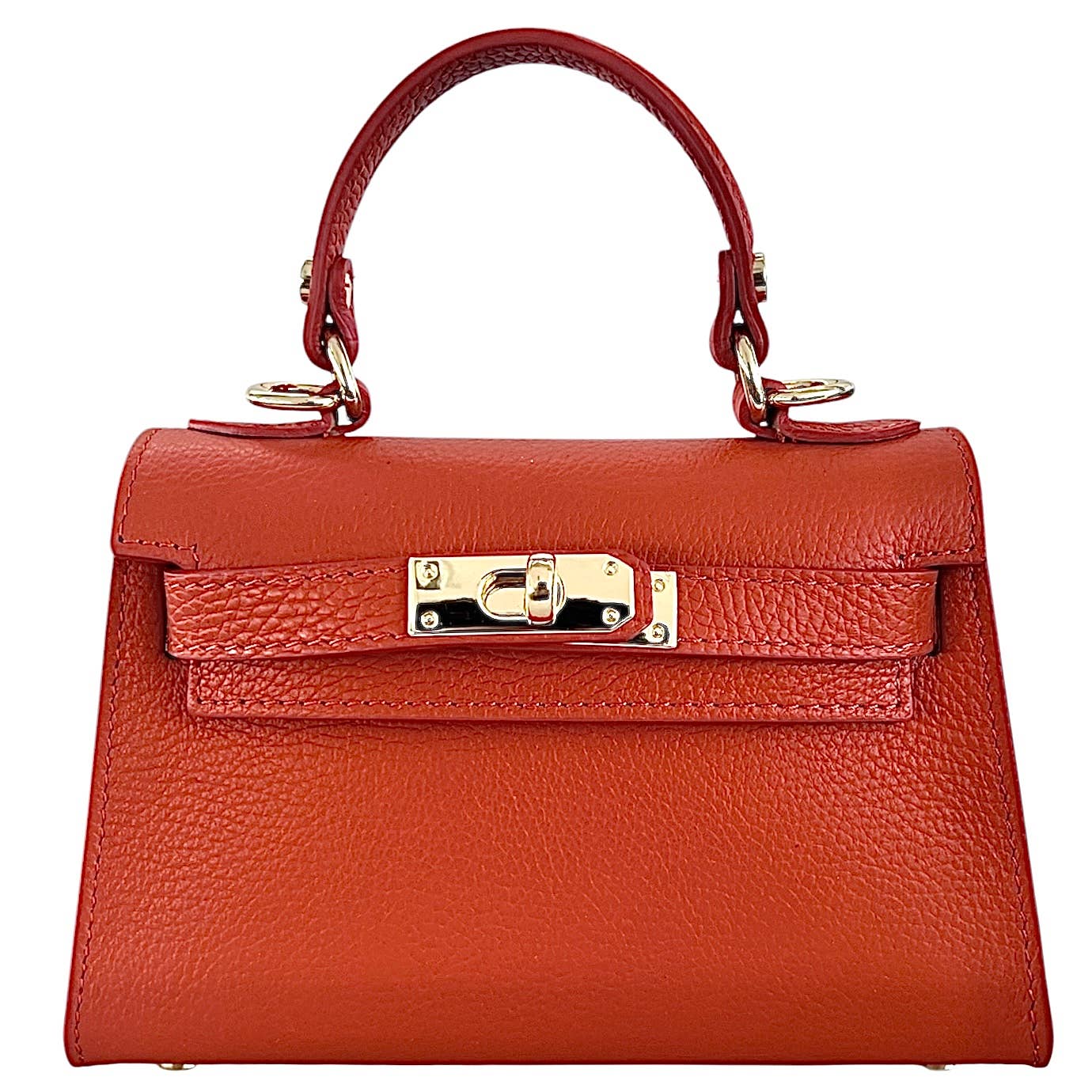 Italian Leather Kelly Mini Handbag - The Aegean Aviary
