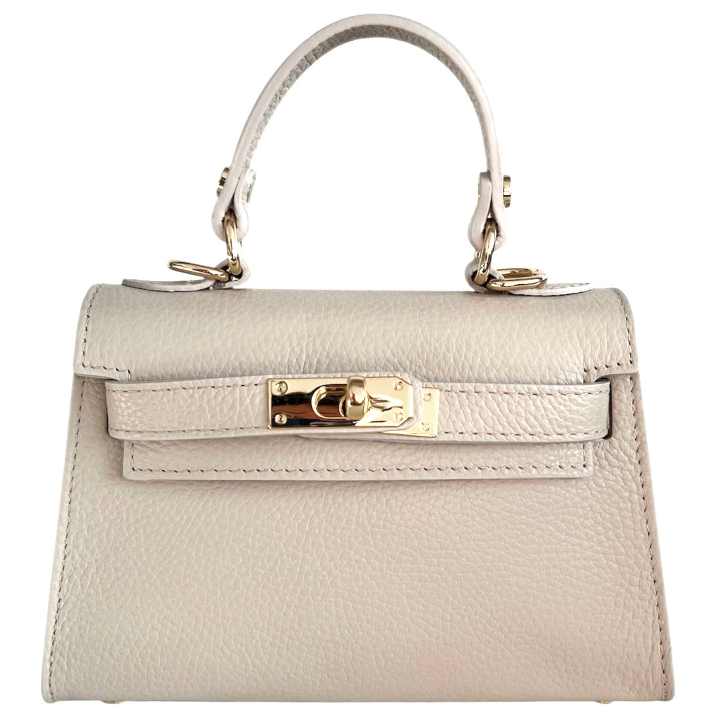 Italian Leather Kelly Mini Handbag - The Aegean Aviary