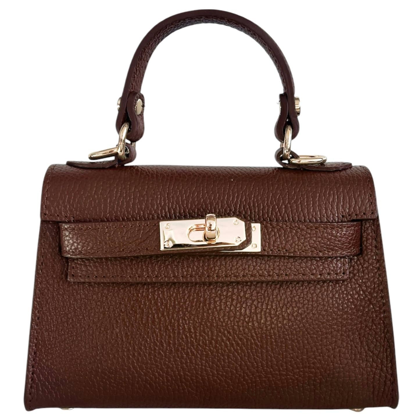 Italian Leather Kelly Mini Handbag - The Aegean Aviary