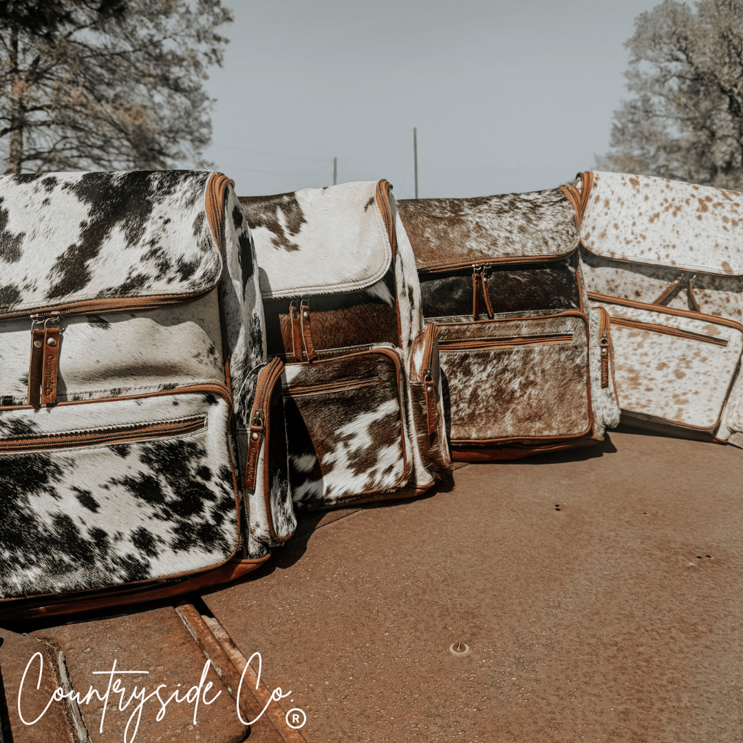 Boulder Cowhide Backpack Laptop Bag, travel bag - The Aegean Aviary
