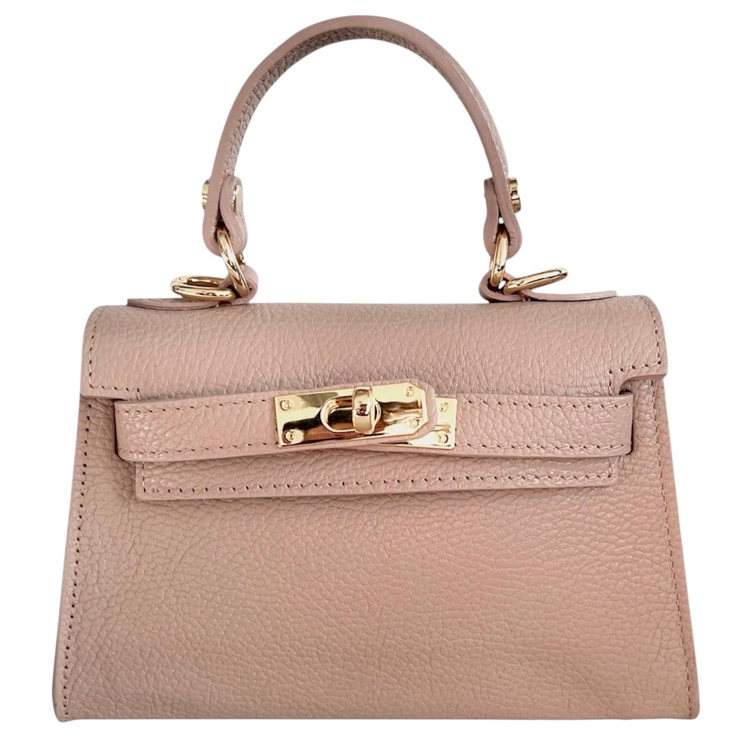 Italian Leather Kelly Mini Handbag - The Aegean Aviary